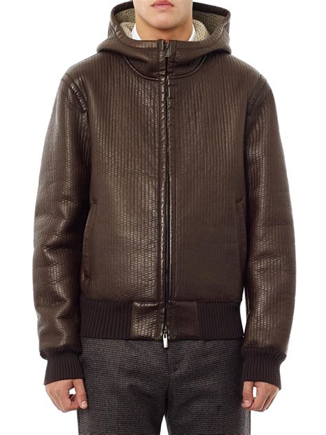 fendi mens leather jacket|fendi bomber jacket for women.